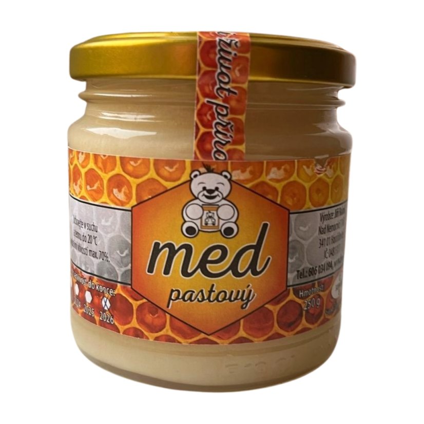 Květový pastový med - Hmotnost: 250 g Květový pastový med - Hmotnost: 250 g